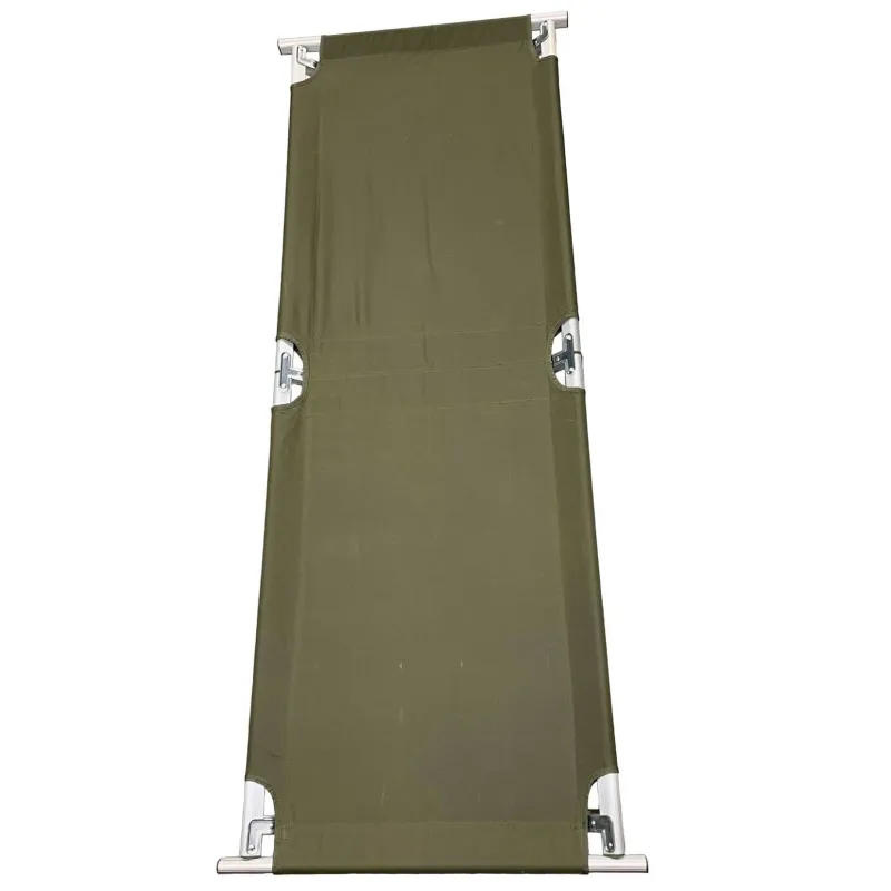 LIT DE CAMP KAKI EN ALUMINIUM