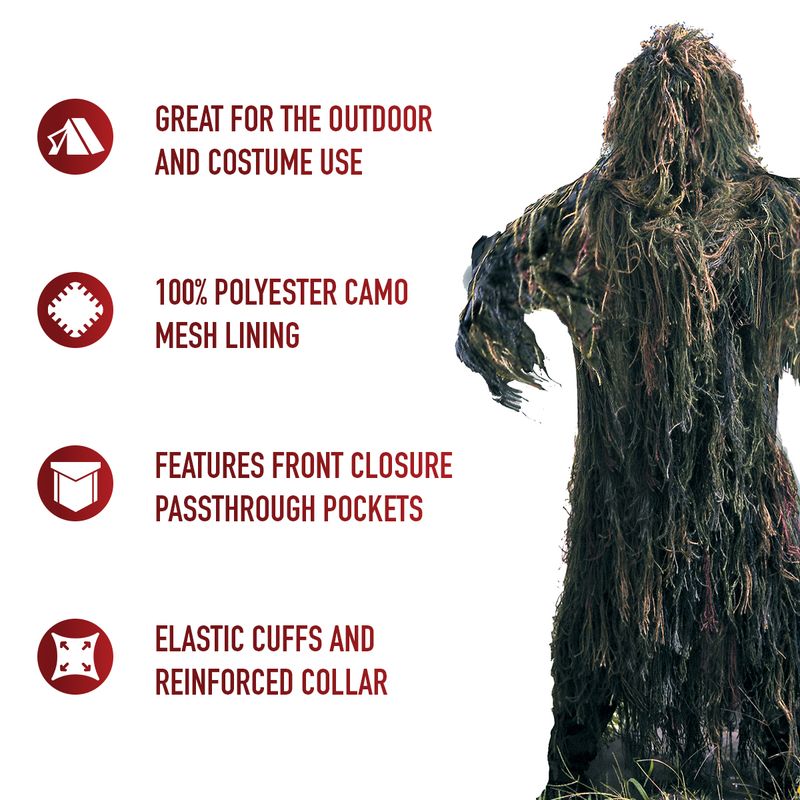 GHILLIE SUIT CAMO VERT ENSEMBLE HAUT ET BAS