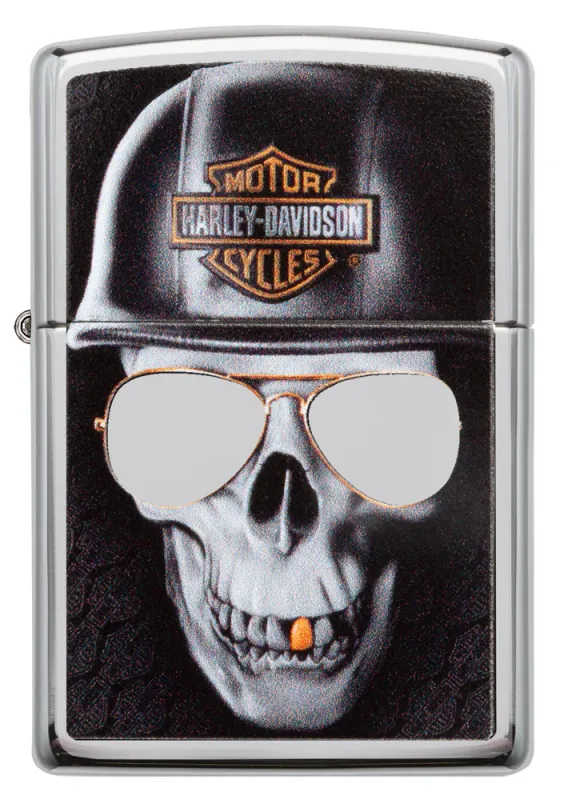 ZIPPO HARLEY DAVIDSON CRÂNE ET LUNETTES ZIPPO HARLEY DAVIDSON CRÂNE ET LUNETTES