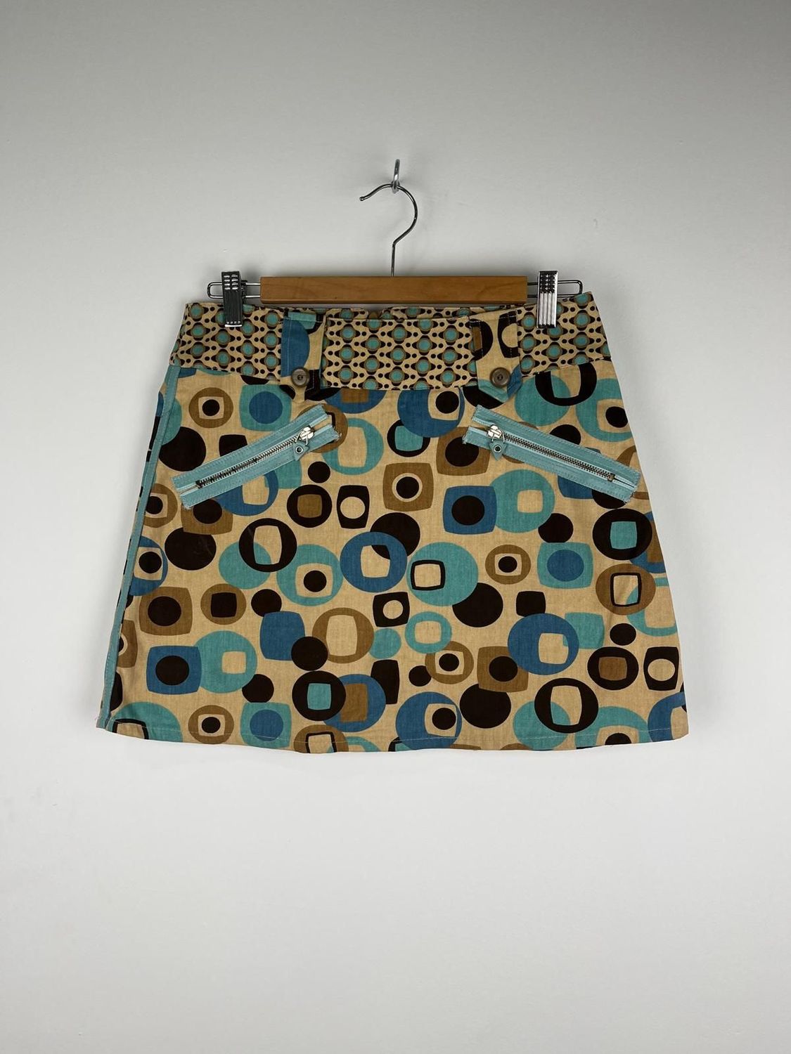 Minifalda Retro de Patrones Geométricos