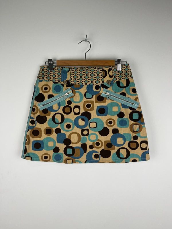 Minifalda Retro de Patrones Geométricos