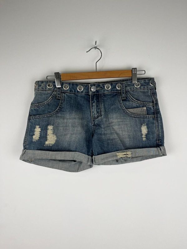 Short Vaquero Vintage Desgastado