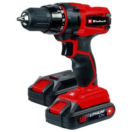 EINHELL TRAPANO AVVITATORE A BATTERIA CON 2 BATTERIE  'TC-CD 18-2 LI'