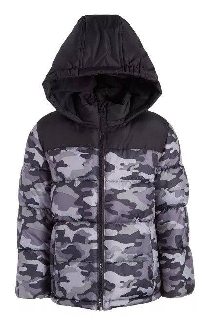 S Rothschild CO Toddler Boys Camo Puffer Jacke Black Camo 4T