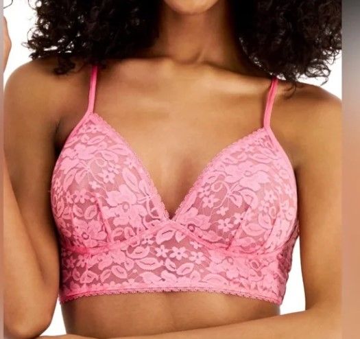 I.N.C. International Concepts Womens Lace Bralette Divine Berry M