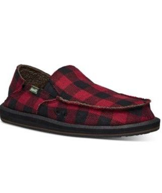Sanuk Mens Vagabond Chill Buffalo C Red Buffalo