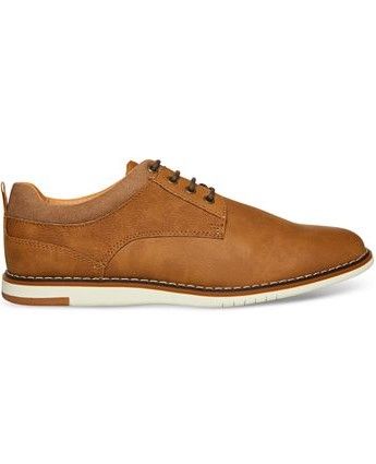 Madden Men Mens Lantan Faux-Leather Derby Tan Nubuck