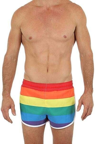 Uzzi Rainbow Running Short