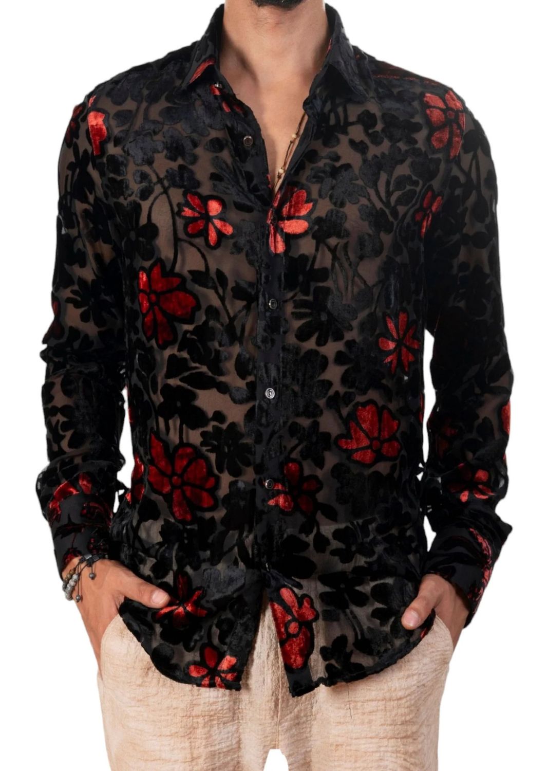 Mondo Linden Velvet Floral Shirt