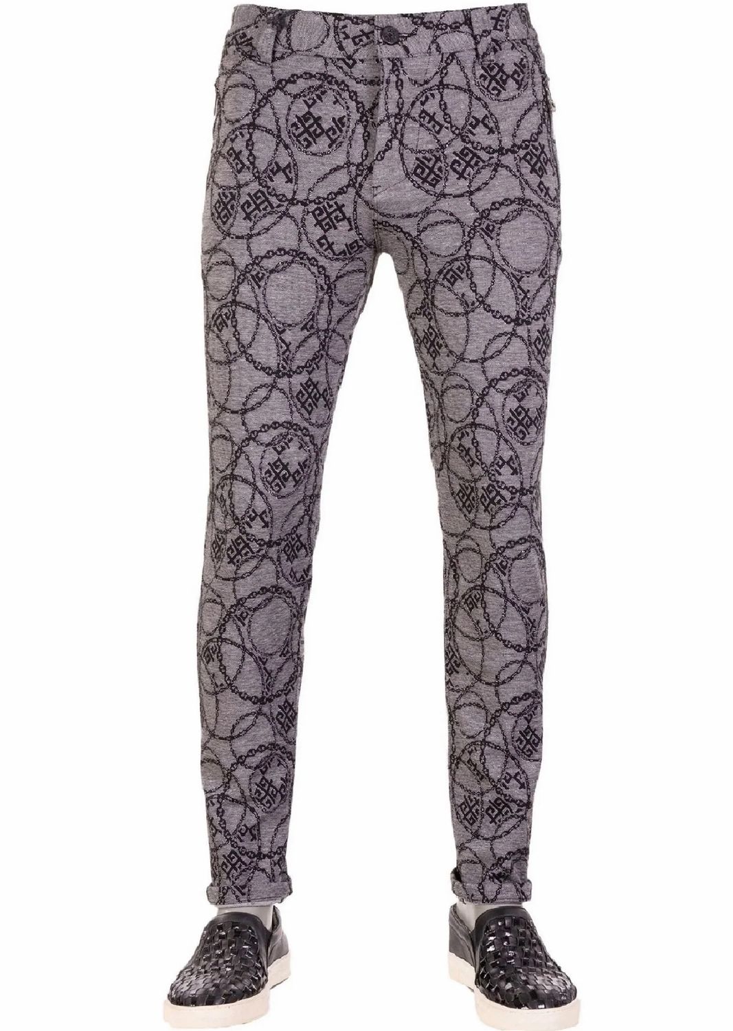 Mondo Grey Baroque Detailed Knit Pants