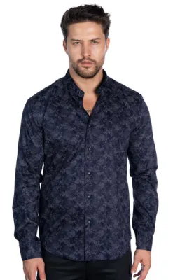 Mizumi Geo Tech Print Shirt