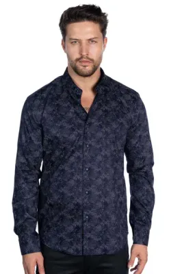 Mizumi Geo Tech Print Shirt