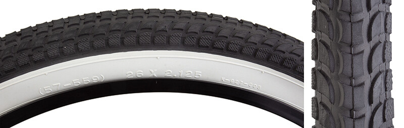 Tire 26x2.125 Sunlt Cruiser WW white wall