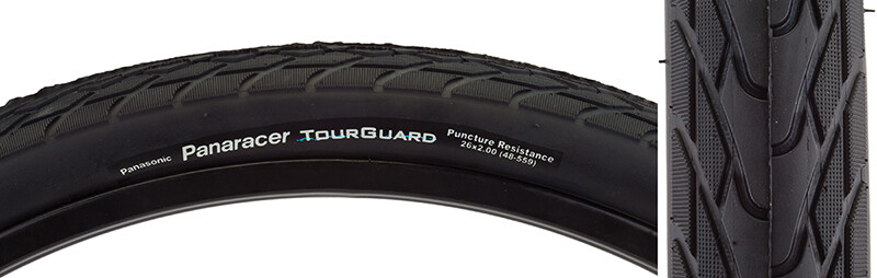 TIRES PAN TOURGUARD 26x2.0 WIRE BK/BK no white