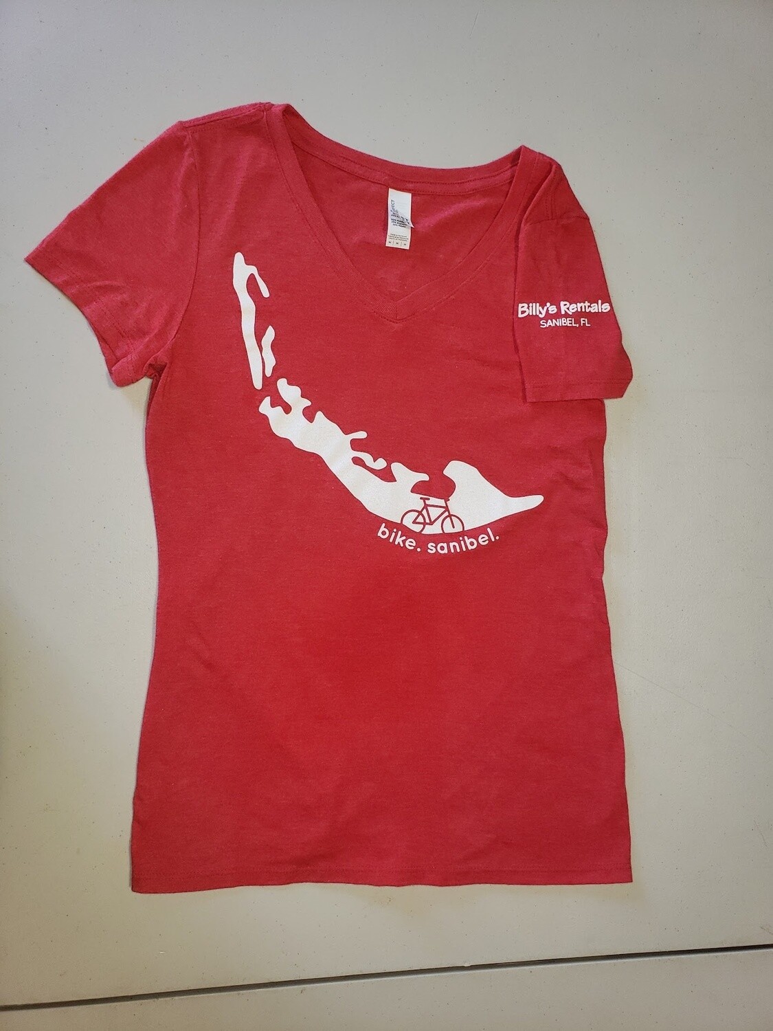 T-shirt Bike Sanibel Red Frost-Ladies XS