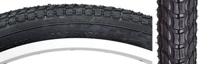 TIRE SUNLT 26x2.125 BK/BK CRUISER K927w/SUN LOGO KOMFORT WIRE