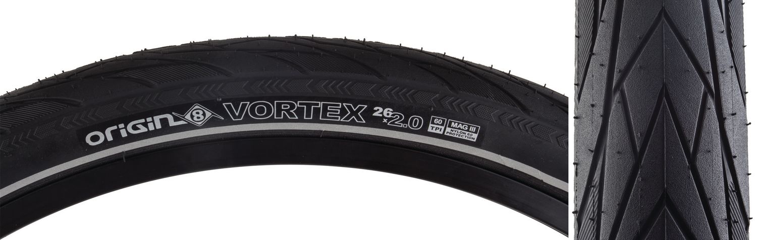 TIRES OR8 VORTEX 26x2.00 WIRE BELT BK/BK/REF