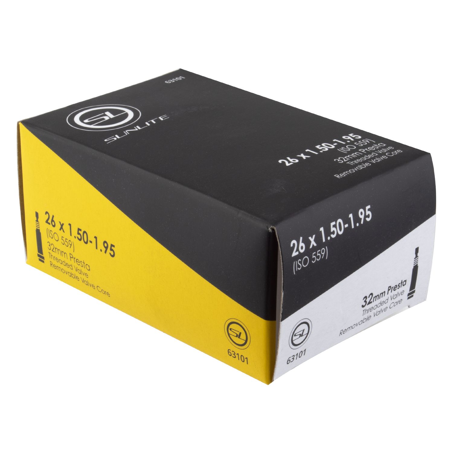 TUBE SUNLT 26x1.50-1.95 PV32/THRD/RC FFW38mm