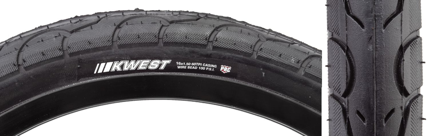 TIRES KEN KWEST 16x1.5 BK/BK SRC/PRC/60 WIRE 100psi