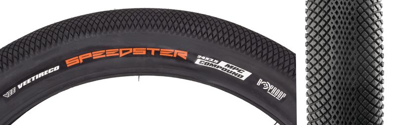 TIRE SUNLT 24x3.5 BK/BK WIRE BELTED BAJA speedster