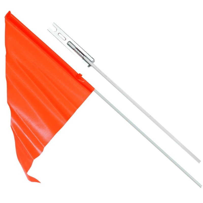 Safety Flag 2 Piece Trek with metal mount