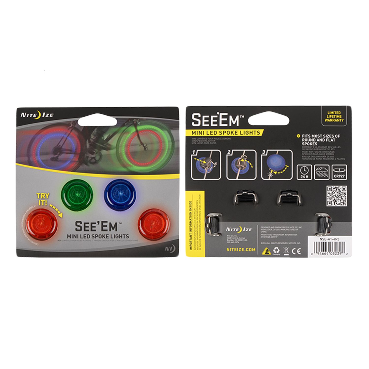 LIGHT NITEIZE SPOKE MINI LED ASST CDof4