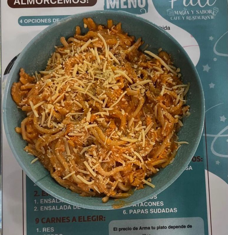 Pastas pollo tocineta