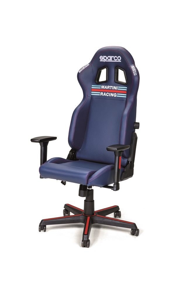 Chaise de bureau / gaming Bleu foncé SPARCO MARTINI RACING