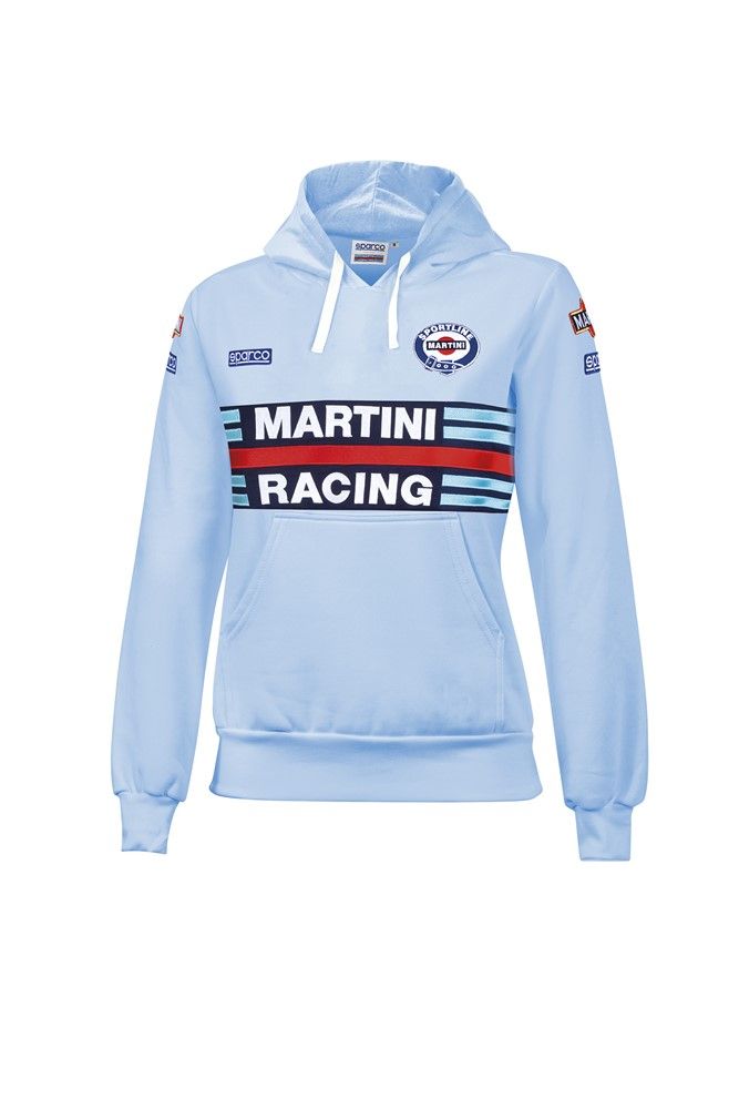 Hoodie Bleu ciel LADY SPARCO MARTINI RACING