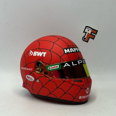 Casque Esteban Ocon Usa 2022 Mini Line 1/2