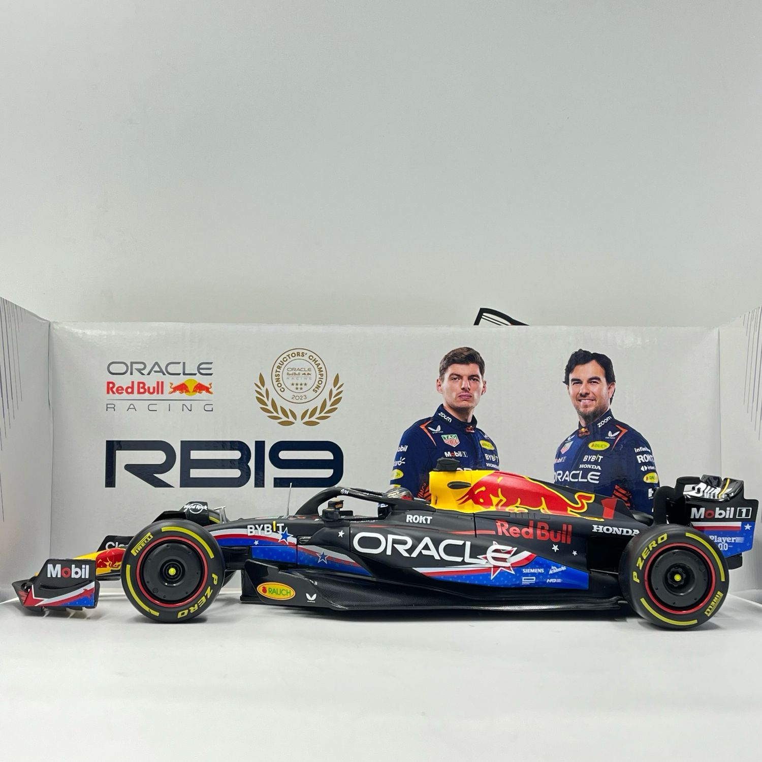 RB19 Word Champion Winner Austin USA GP 2023 M. Verstappen