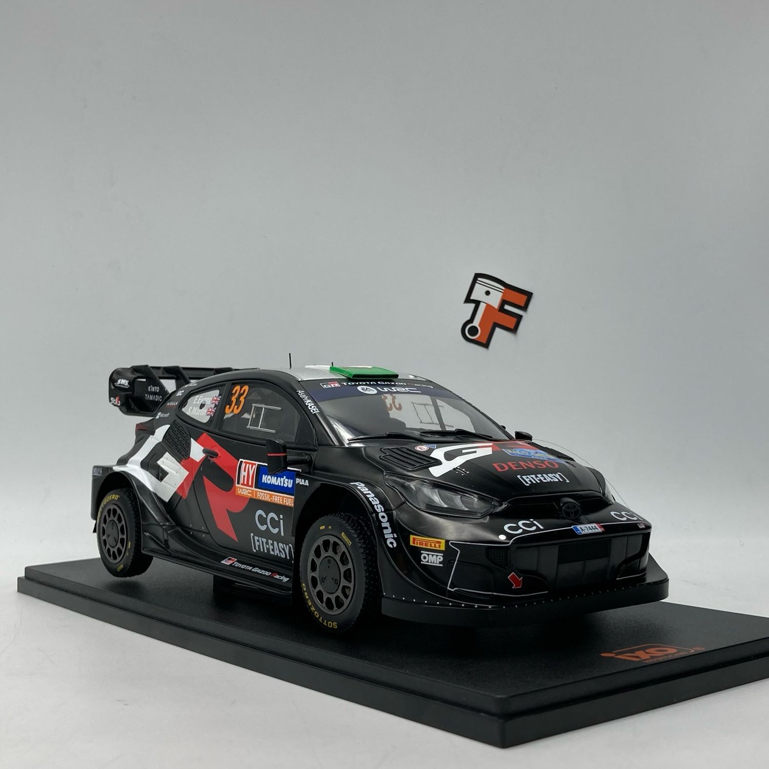 Toyota Yaris GR Rally 1 WRC Hybrid Sweden Rally #33 E.Evans 2024