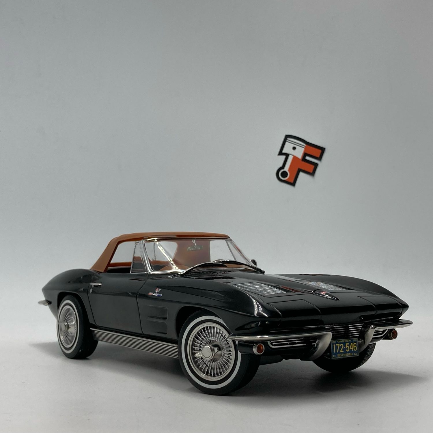 Chevrolet Corvette C2 Stingray Comvertible Black 1963