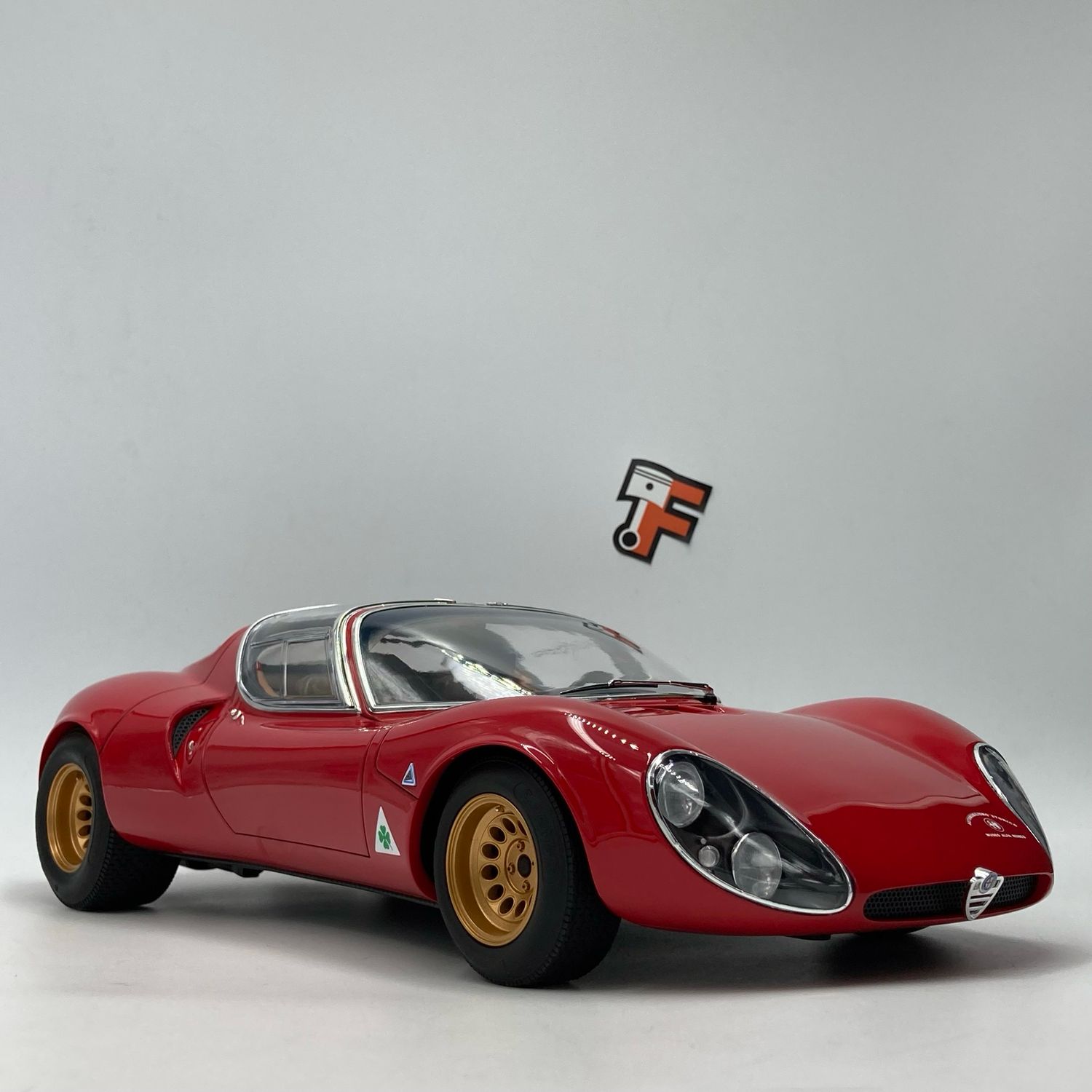 Alfa Romeo 33 Stradale Prototipo Museo Versione Rosso Alfa 1967