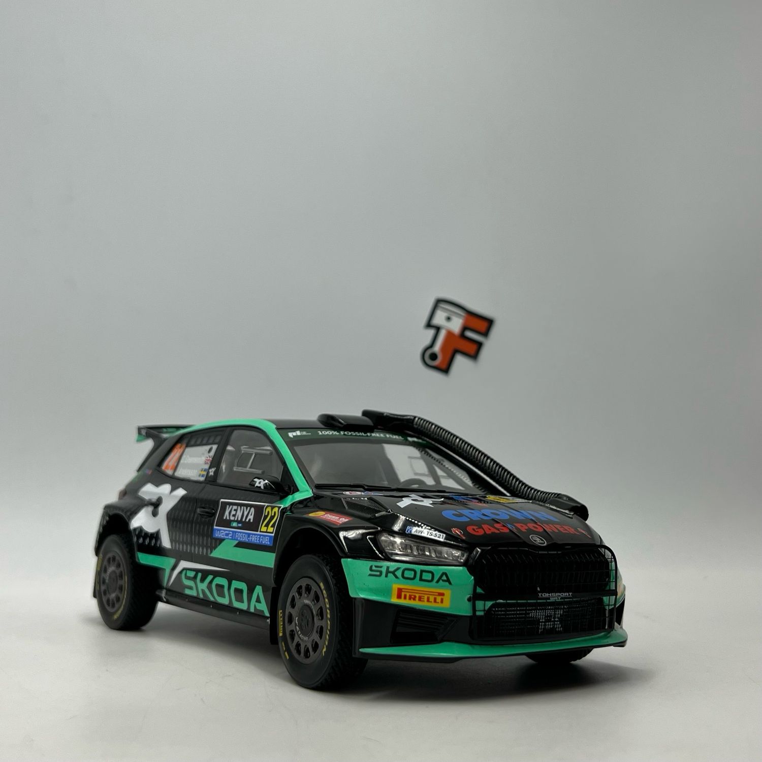 Skoda Fabia RS Rally2 Toksport WRT Safari Kenya #22 2024