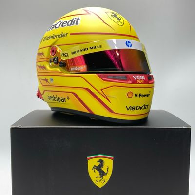 Mini Casque Lewis Hamilton Ferrari F1 2025