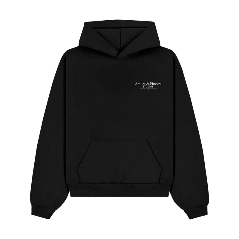 Essential' hoodie noir