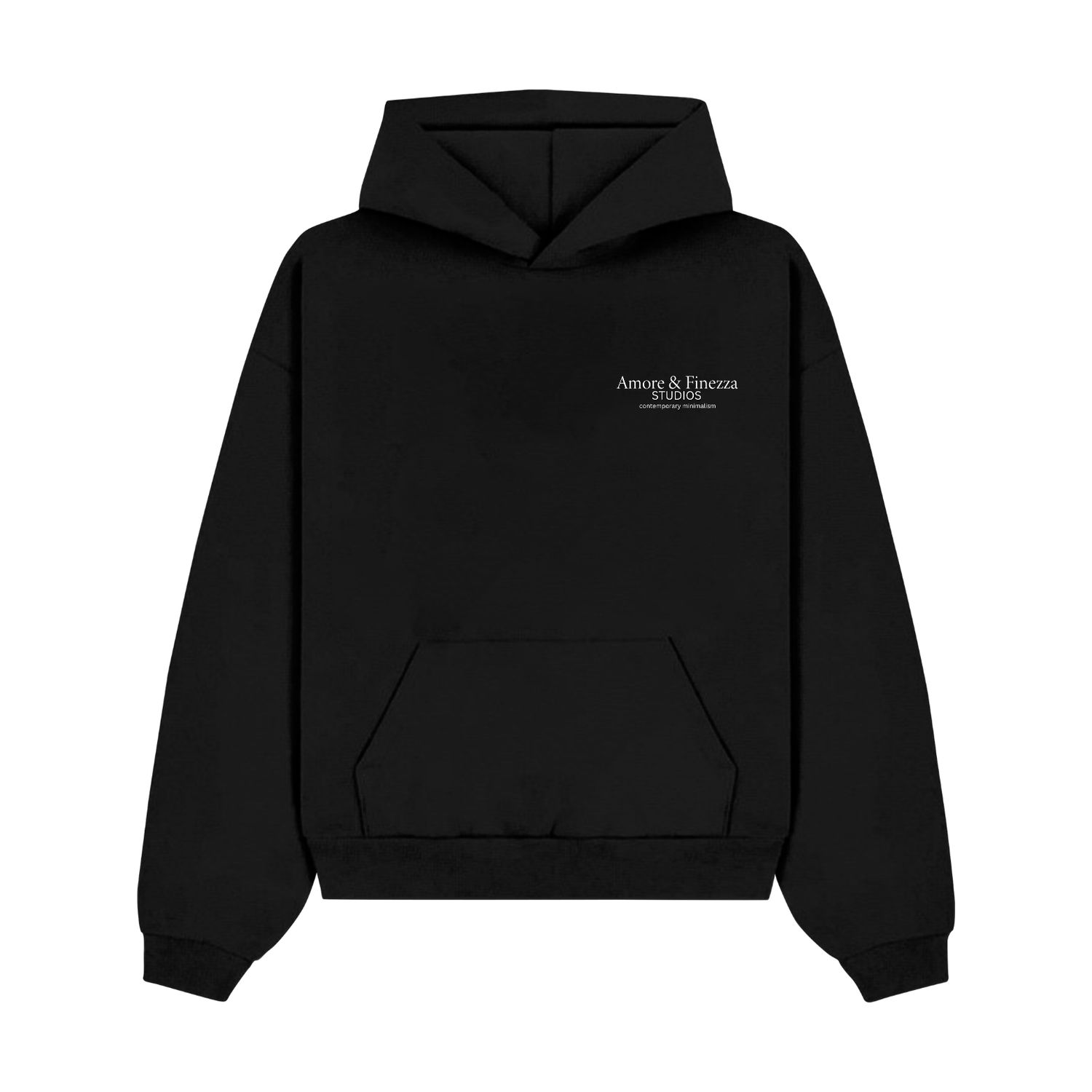 Essential' hoodie noir