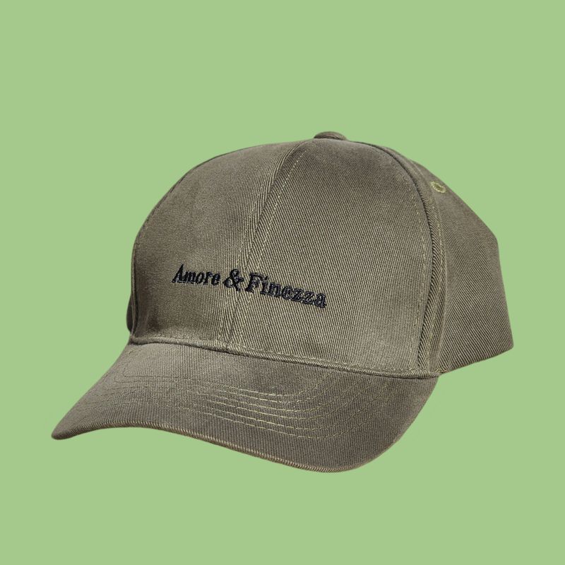 CASQUETTE COTON VERT KAKI