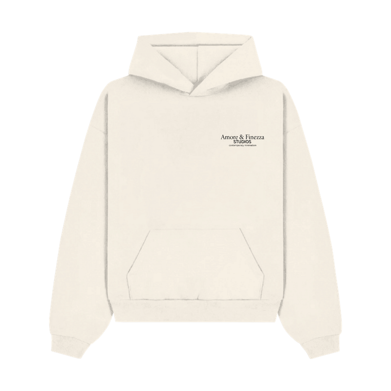 Essential' hoodie cream