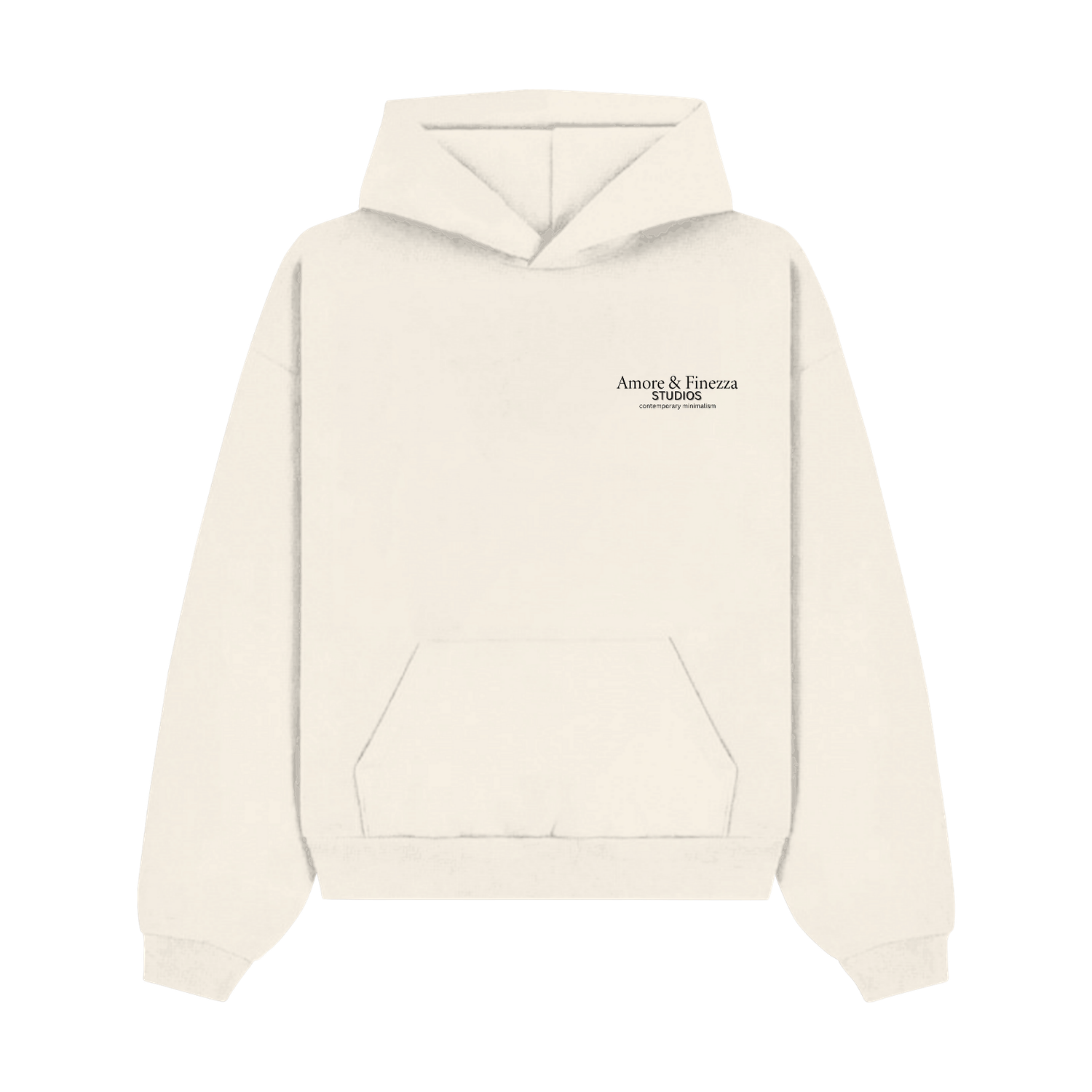 Essential' hoodie cream
