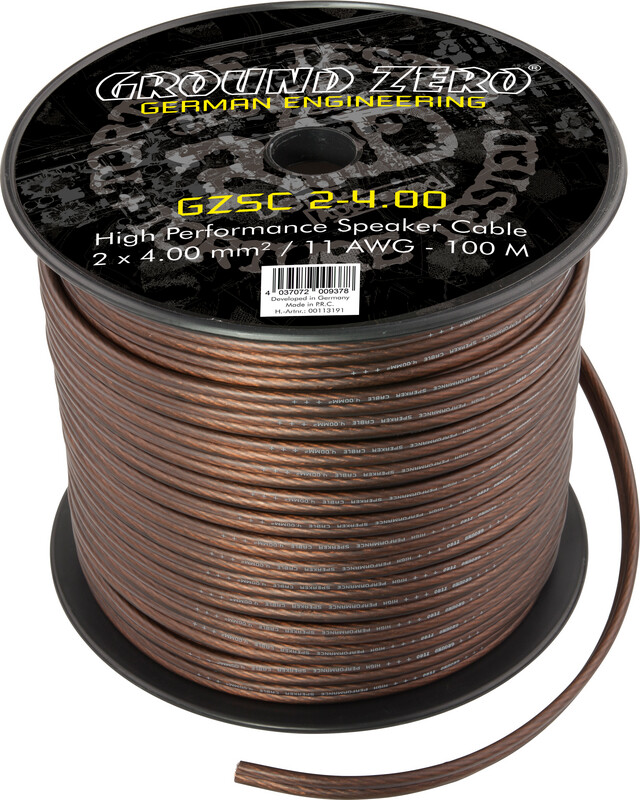 GROUND ZERO Speaker Cable - 4 mm