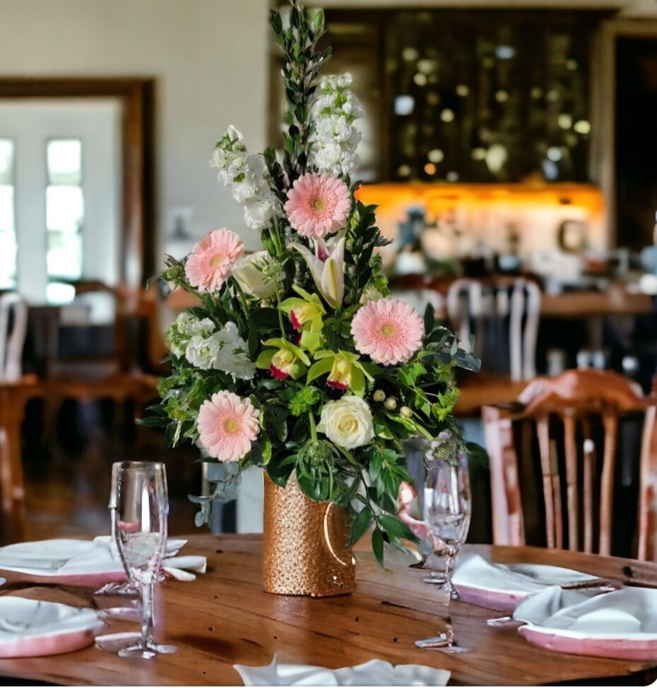 Gerbera Dreams: Mixed Floral Vase Arrangement