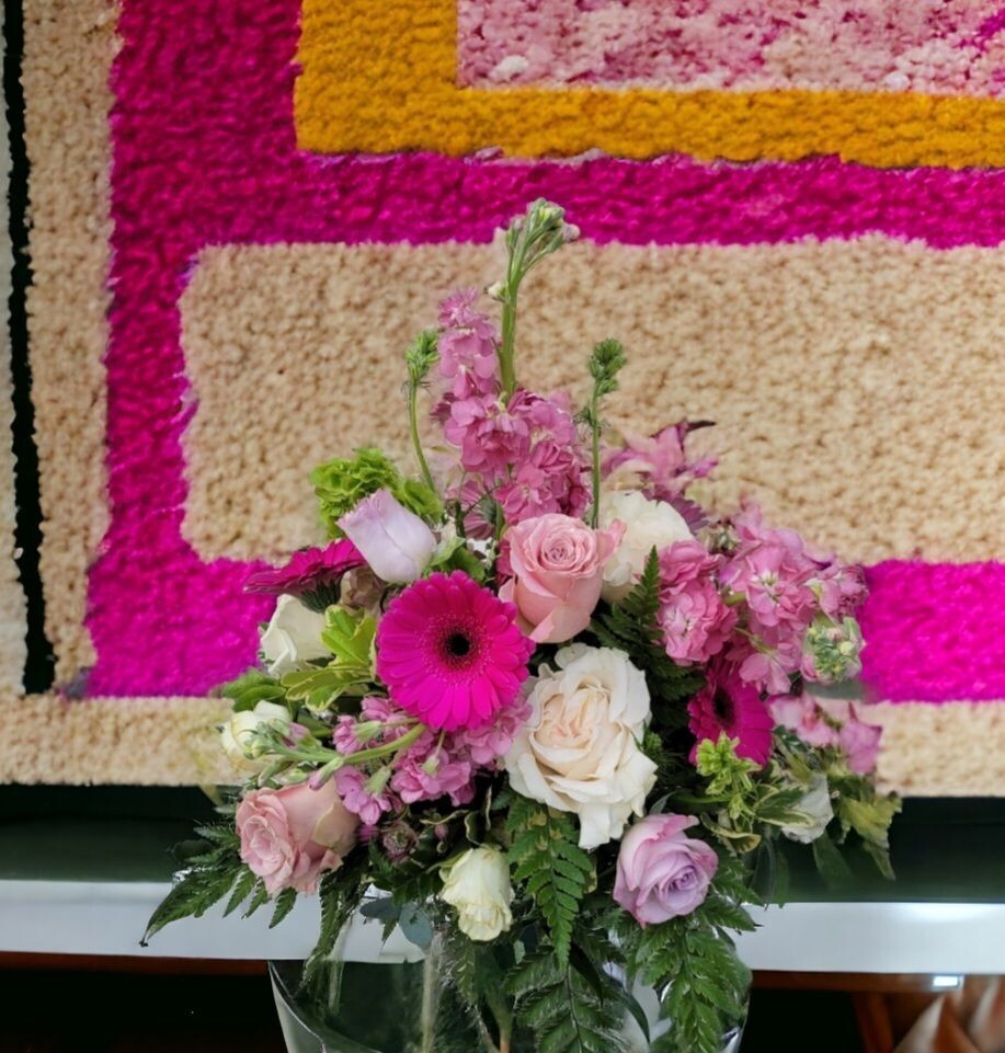 Barbie Pink Blossoms: Mixed Floral Arrangement