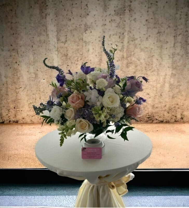 Enchanted Garden: Garden Style Compote Arrangement