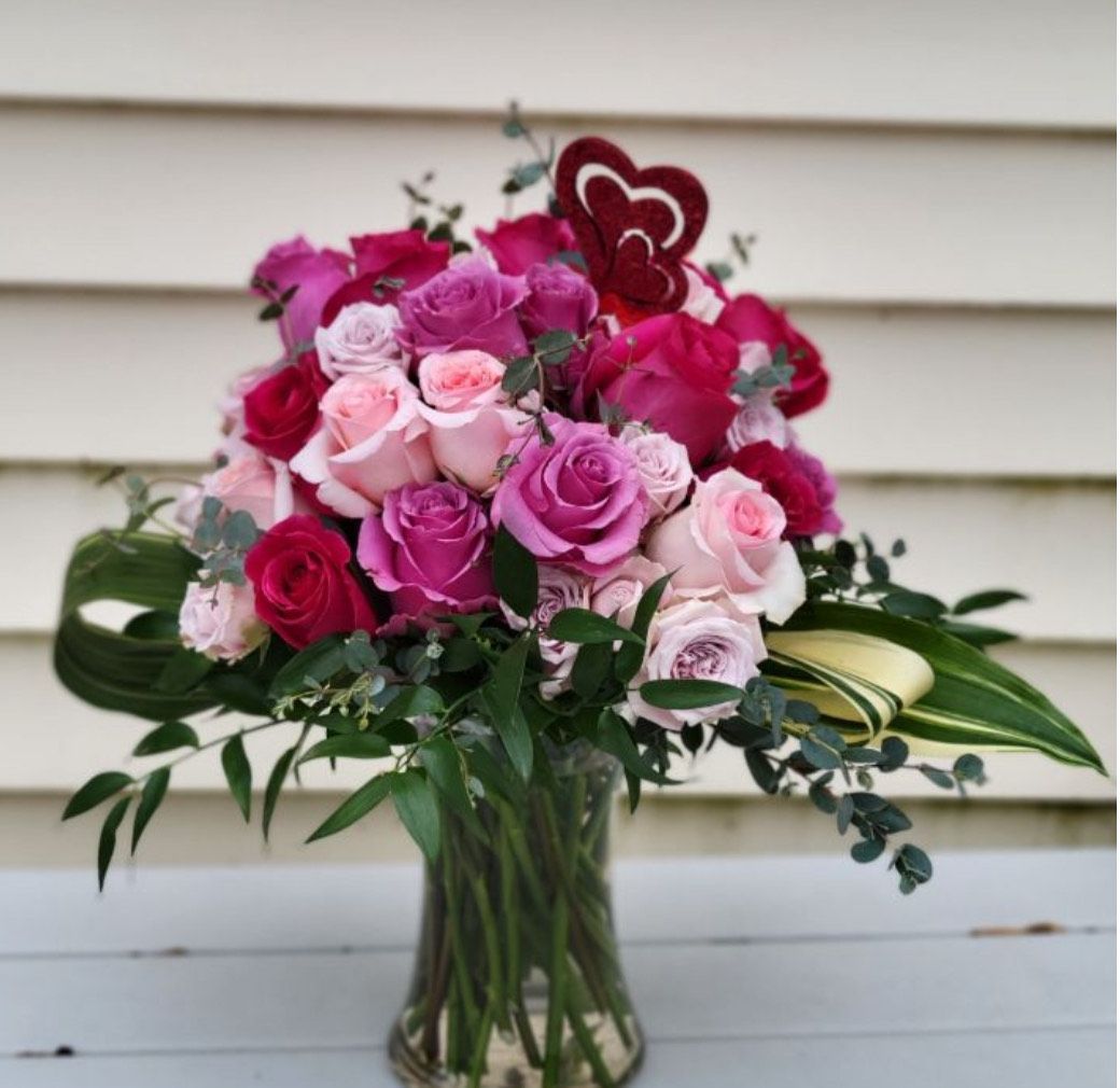 Romantic Rose Bliss: Three Dozen Mixed Roses