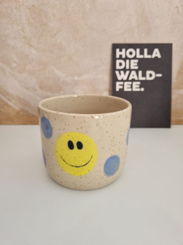 Smileybecher hellblau