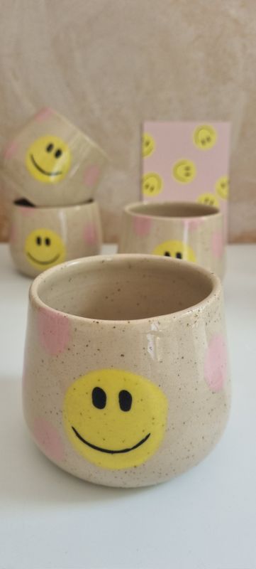 Smileybecher rosa