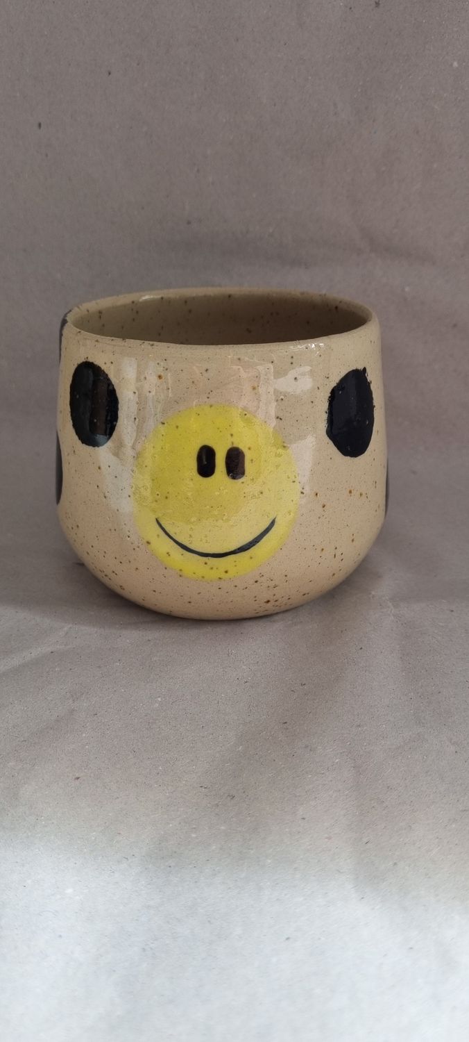 Smileybecher schwarz