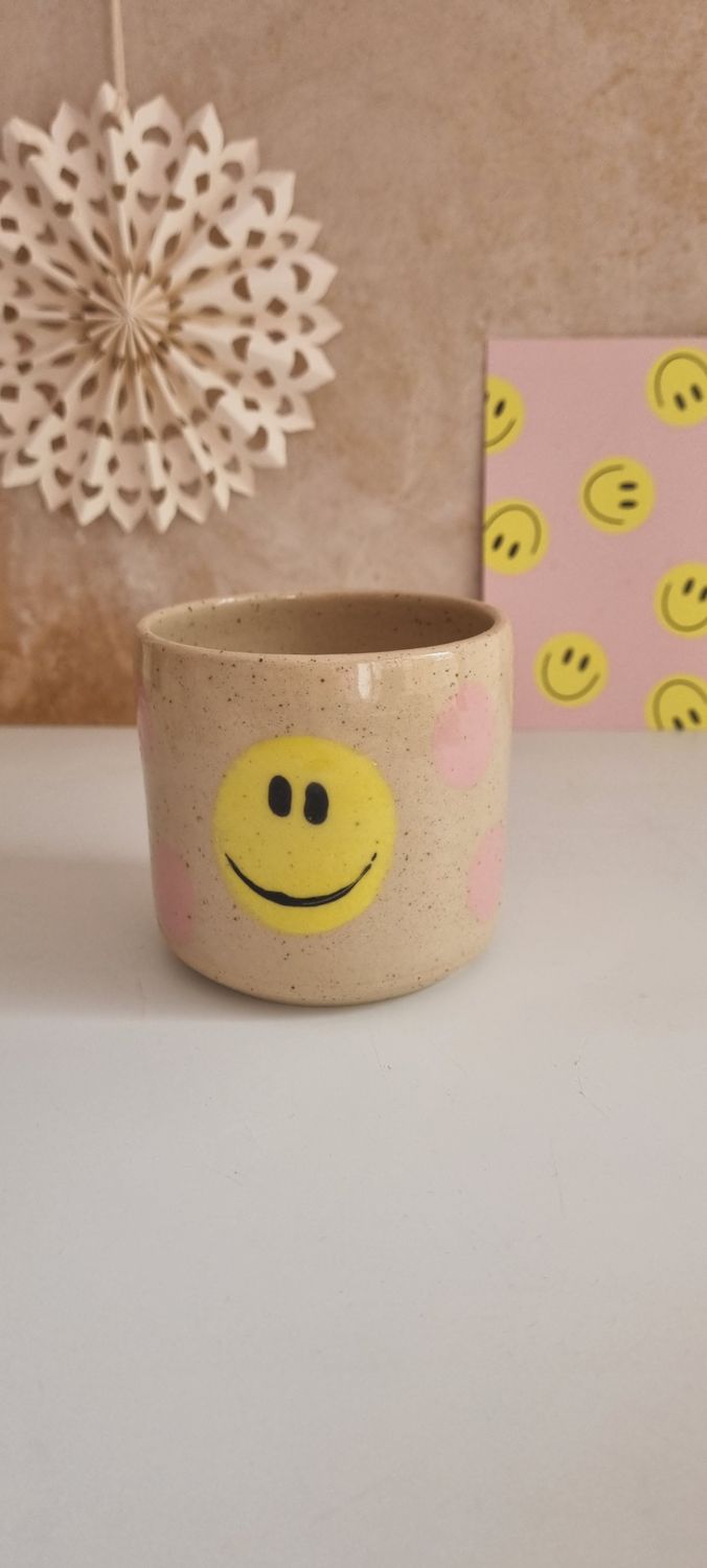 Smileybecher rosa